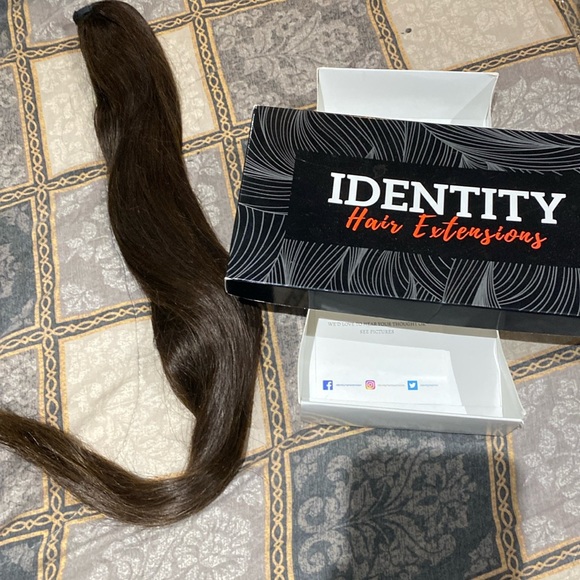 24" Remy Real Human Hair Pony Tail - Picture 3 of 12